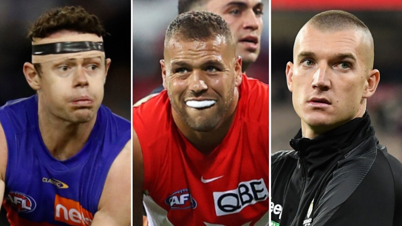 A number of AFL stars are on the sidelines.