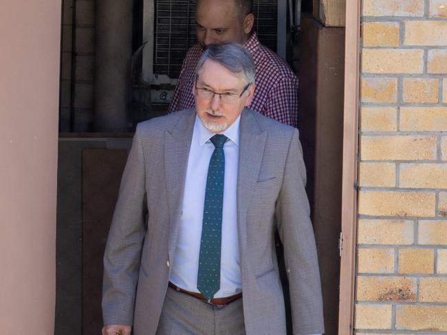 17-01-2025 - Russian ambassador to Australia Aleksey Pavlovsky is snuck out a back door of the Russian Embassy in Canberra on Friday. Picture: Liam Mendes / The Australian