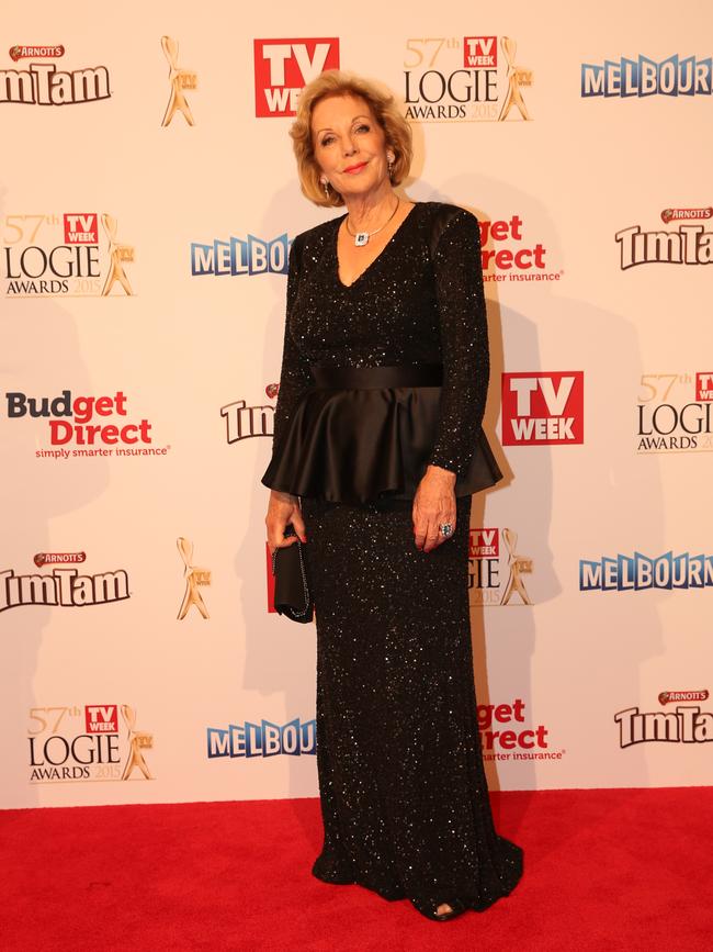 Ita Buttrose on the red carpet at the 57th Logie Awards at Crown Casino in Melbourne. Picture: Tim Carrafa