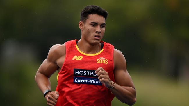 Patrick Murtagh during a Gold Coast Suns AFL training session in 2020. (Photo by Matt Roberts/AFL Photos/via Getty Images)