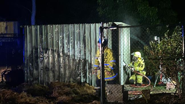 Karama Community Garden's shed was destroyed after a wayward firework burned it down on Territory Day, 2024.