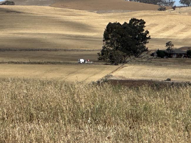 Just after 2pm on Tuesday 3 December emergency services were called to Greenock Road, south of Kapunda, after reports that a motorbike had left the road and crashed., Sadly, the rider of the motorbike, a 71-year-old Lyndoch man died at the scene. Picture: Leon Georgiou