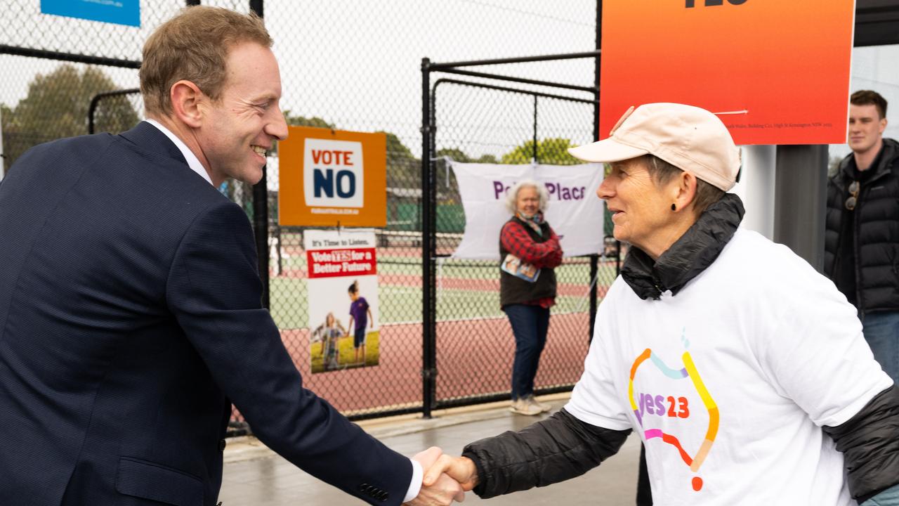 South Australian Opposition Leader David Speirs (left) said he would scrutinise the state’s Voice to Parliament. Picture: NCA NewsWire / Morgan Sette