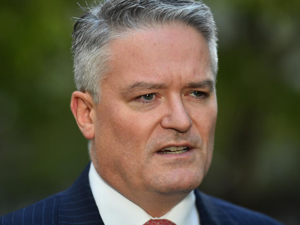 Minister for Finance Mathias Cormann has criticised protesters. Picture: Mick Tsikas/AAP