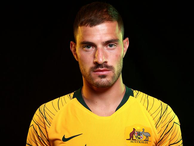Socceroos portraits ahead of the 2018 Russia World Cup, taken in Antalya, Turkey. James Troisi who was cut from the final squad. Picture: Toby Zerna