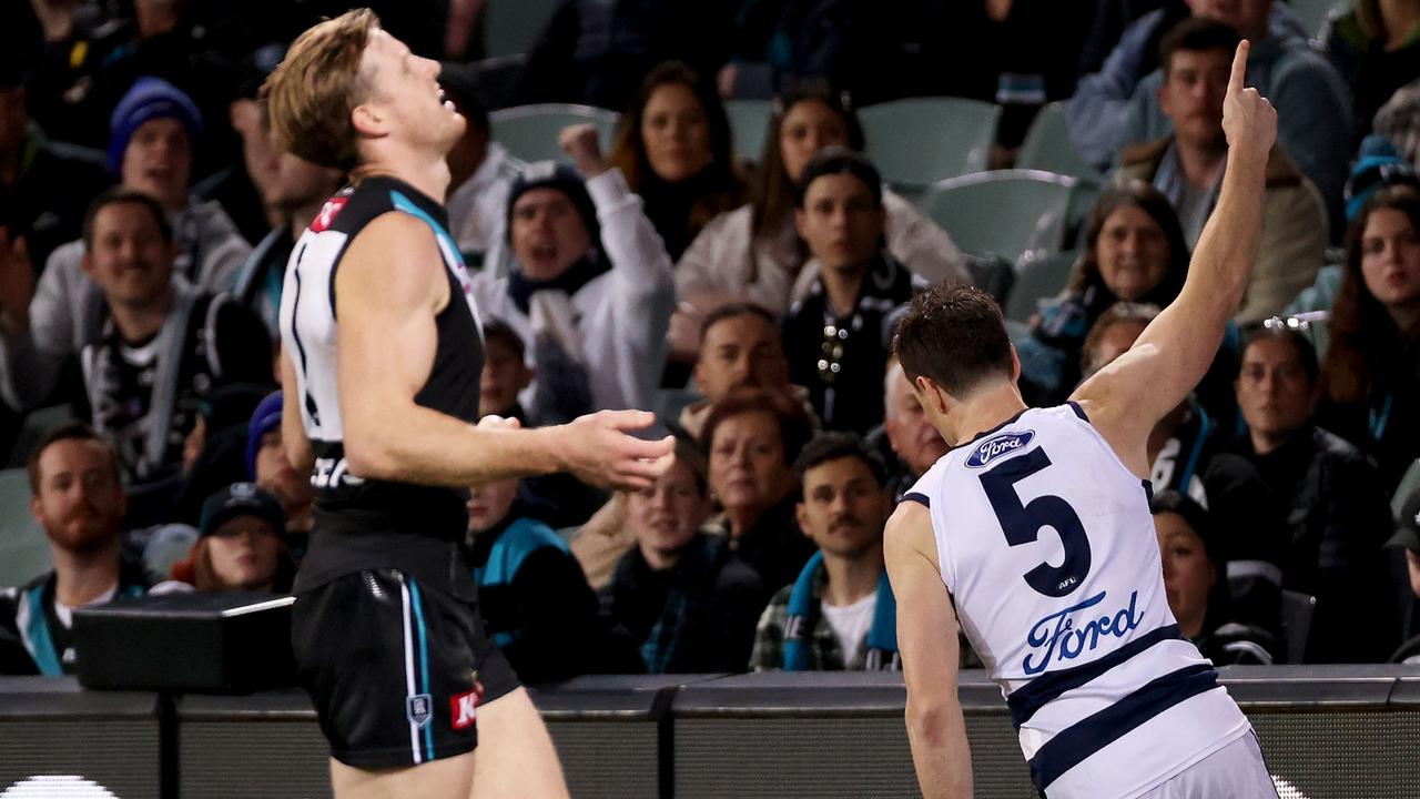 Geelong Cats Survive Port Adelaide Comeback, AFL Reacts, Tom Hawkins ...