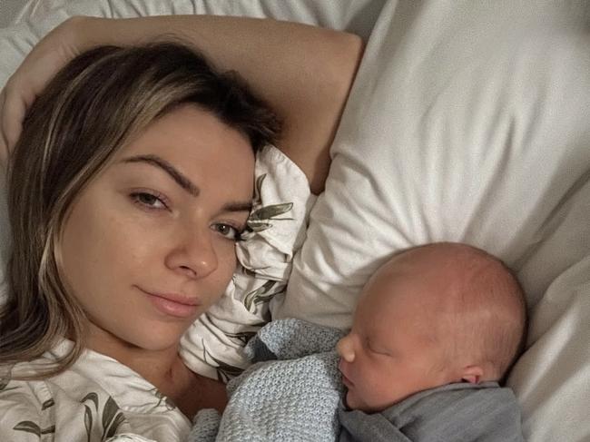 Leeson posted to social media on Mother’s Day.