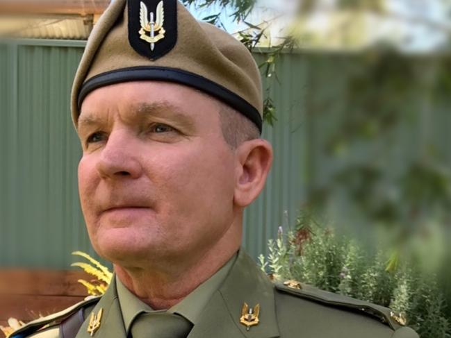 Warrant Officer 1 Retd Command Sergeant Major Kerry Danes is appealing to the Prime Minister and ADF to reconsider disbanding SASR 2 Squadron and revoking the Meritorious Unit Citation given to the Special Operations Task Group in Afghanistan. Mr Danes served in the ADF between 1976 and 2018, he joined special forces in 1981, and was in Afghanistan in 2006 and 2008. He received the MUC and served in the 2 Squadron. Picture: Supplied