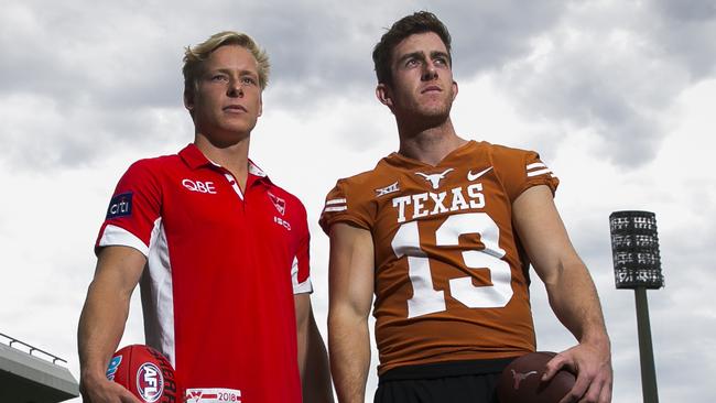 Michael Dickson Texas University scholarship punter Sydney Swans Academy  Michael Jordan comparisons