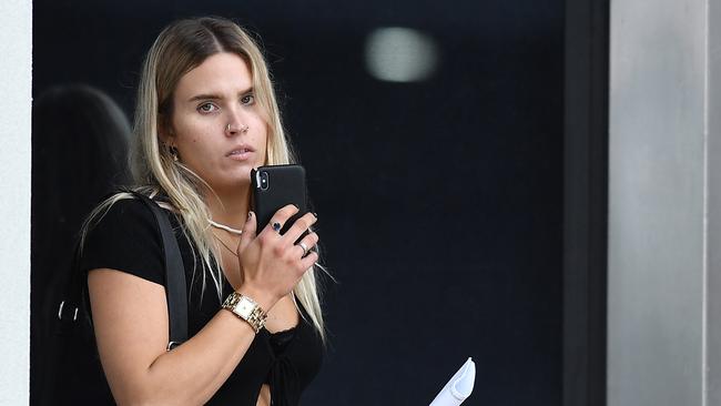 Maya Mary-Anne Murray outside Maroochydore Magistrates Court on Monday.