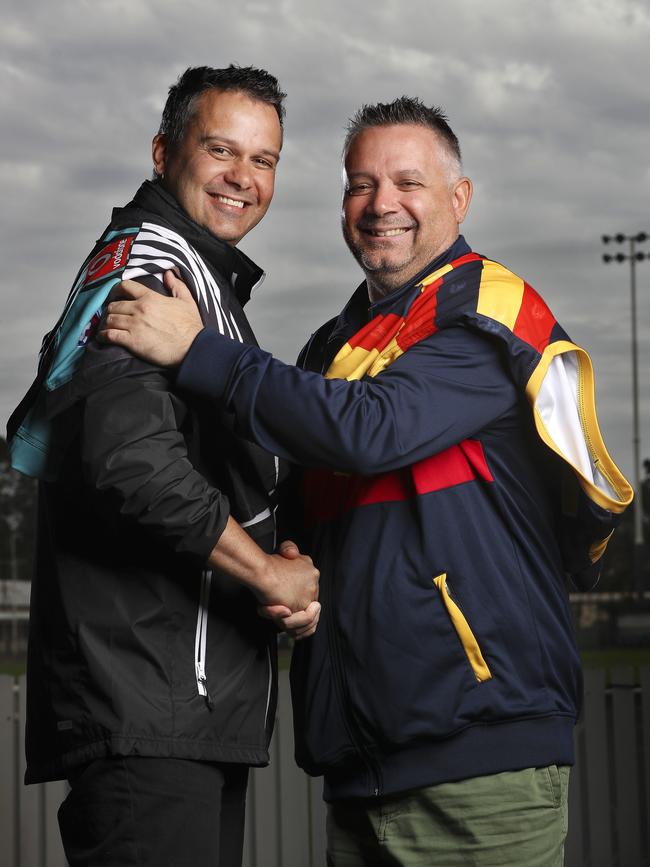 The Bond Brothers together again. Picture: Sarah Reed