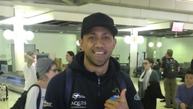 Brumbies inspiration Christian Lealiifano arriving In Brisbane