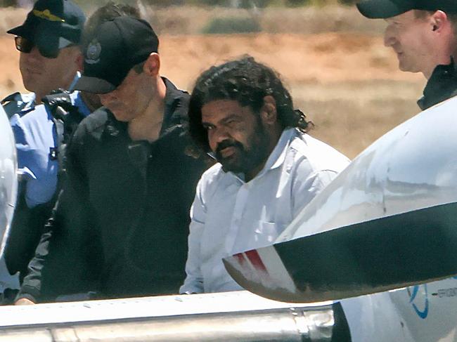 Terence Darrell Kelly is being taken to prison in Perth for the alleged kidnapping of Cleo Smith. Picture: Colin Murty