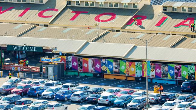 Thousands of bodies are buried beneath the market’s carpark. Picture: Mark Stewart