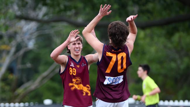 Action from the Colts game between Wilston Grange and Palm Beach Currumbin. Picture: Tertius Pickard