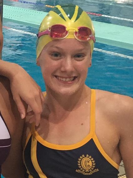 Tiana Kritzinger of Clayfield College and Nudgee College swimming.