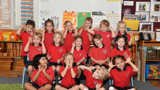 MY FIRST YEAR: Funny faces. Glenview State School Preps. Picture: Patrick Woods.