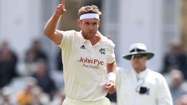England bowler Stuart Broad is revelling in the Ashes build-up. Picture: Gareth Copley/Getty Images
