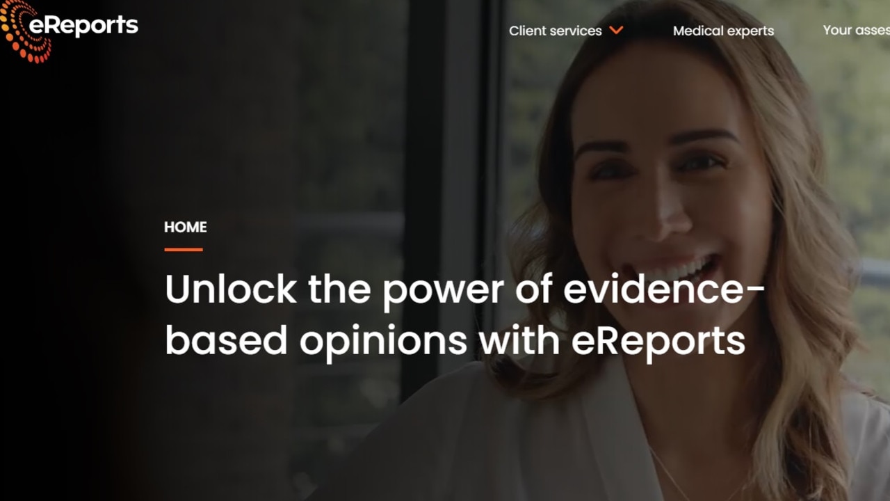 Ereports was gone under owing potentially in excess of $10 million. Picture: Ereports website