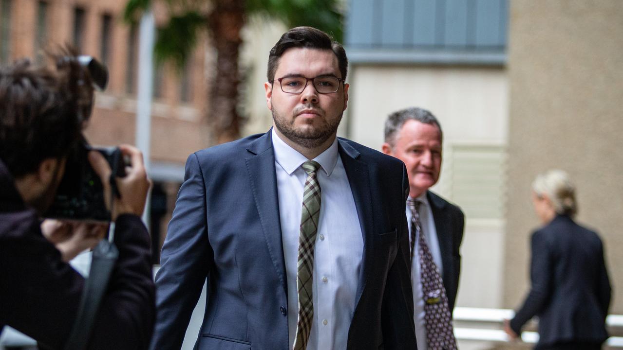 Bruce Lehrmann arrives at the Federal Court in Sydney. Picture: NCA NewsWire / Christian Gilles