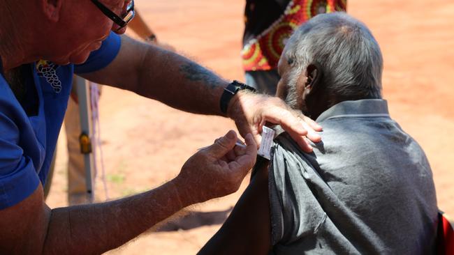 Vaccination rates in the Katherine region are below the NT average, which Senator McCarthy believes is partly the fault of vaccine misinformation. Picture: AAP Image/Supplied by Kimberley Aboriginal Medical Services