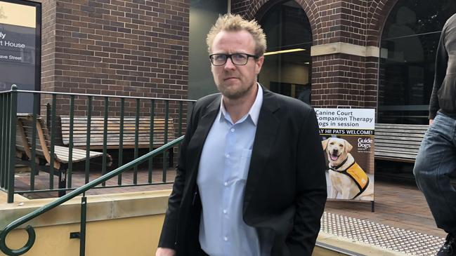 Truckie Christopher Parker outside Manly Local Court.