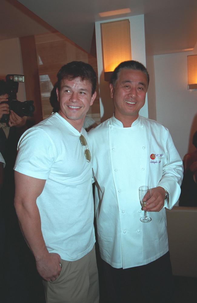 Chef Nobu and Mark Wahlberg go way back. Picture: Jeremy Bembaron/Sygma/Sygma via Getty Images