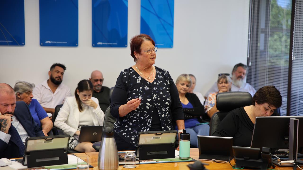 Deputy Mayor Karen May speaking at an ordinary council meeting in 2024 Picture: Contributed