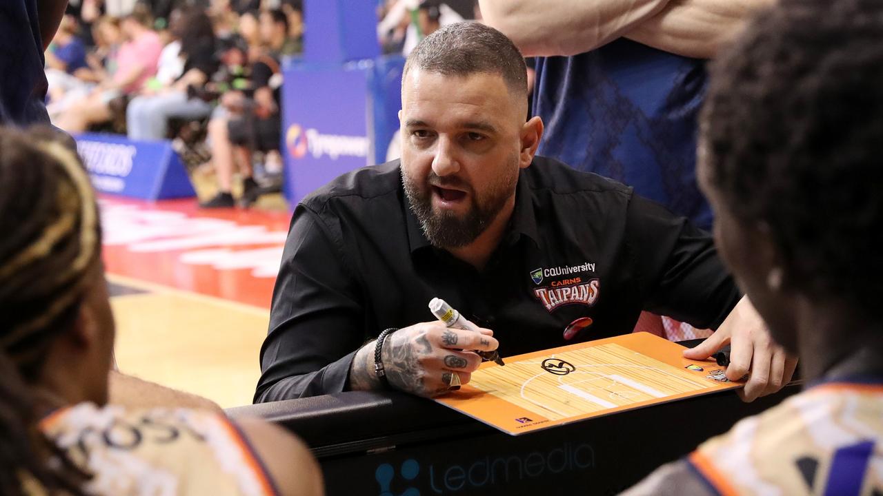 Adam Forde of the Taipans defended his players decision to not wear the logo. (Photo by Kelly Defina/Getty Images)