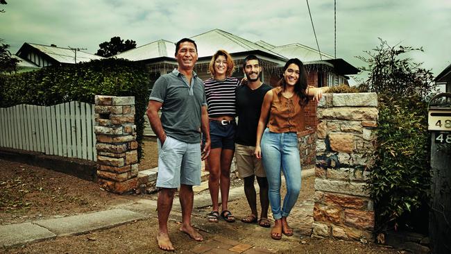 Hantun with children Hilary, Thomas and Thida. Picture: Justine Walpole