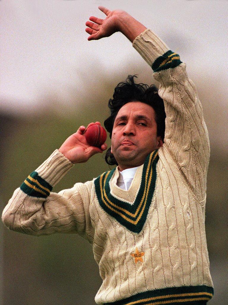 Legendary Pakistan bowler Abdul Qadir.