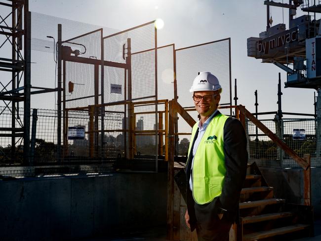 SYDNEY, AUSTRALIA - NewsWire Photos JULY 19, 2023: Campbell Hanan, Group Chief Executive Officer & Managing Director of Mirvac, at Willoughby development NINE on Wednesday. Picture: NCA NewsWire / Nikki Short