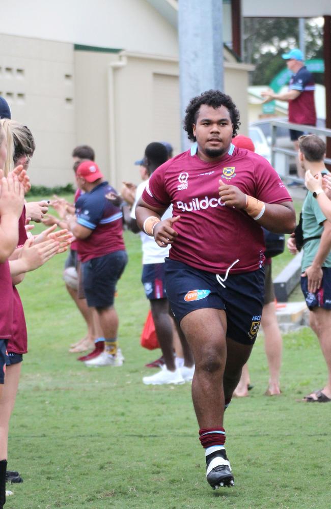 Moe Koroi. Colts 1 club rugby action between UQ and GPS. Sarturday, April 20, 2024.