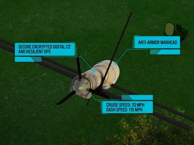 The bombs are so small they fit in a backpack. Picture: AeroVironment