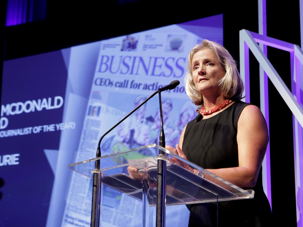 Margie McDonald at the 2013 News Awards. Picture: Mark Cranitch