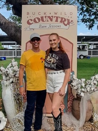 Tropical Boots founder, Trent Duncan, with Townsville country music singer Josie.