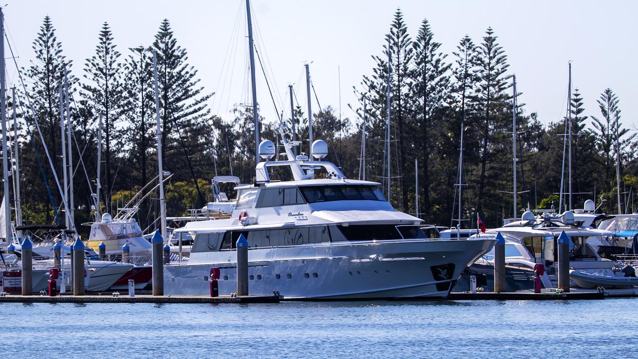 The Dreamtime superyacht on the Gold Coast.