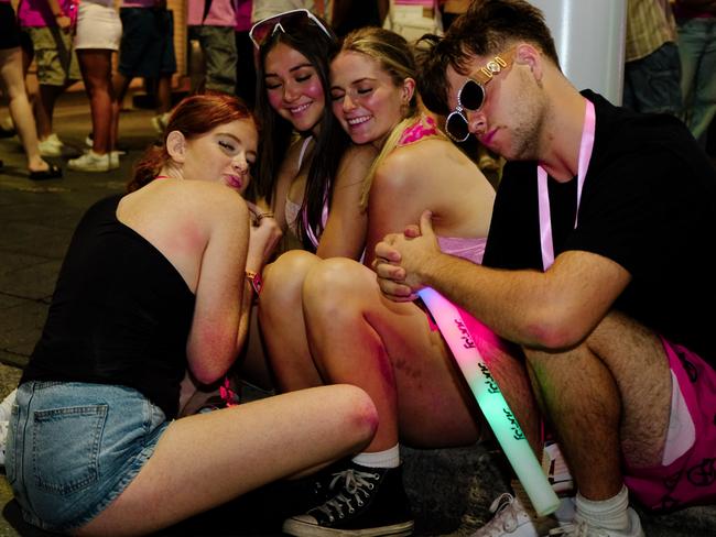 Australia’s young people, pictured here partying at Schoolies last year, are facing hard times. Picture: James Weir/news.com.au