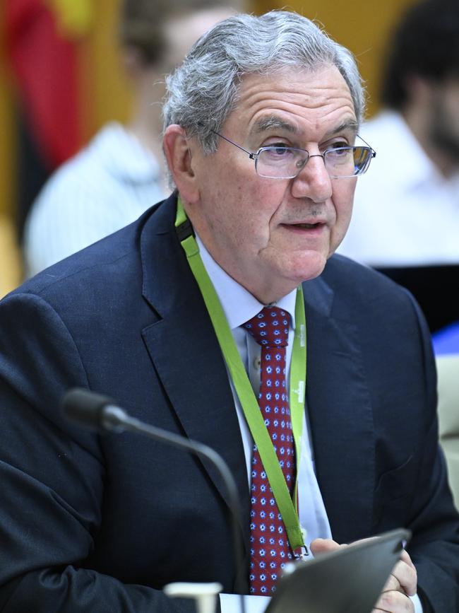 ASIC Chair Joe Longo appearing at Budget Estimates at Parliament House. Picture: Martin Ollman