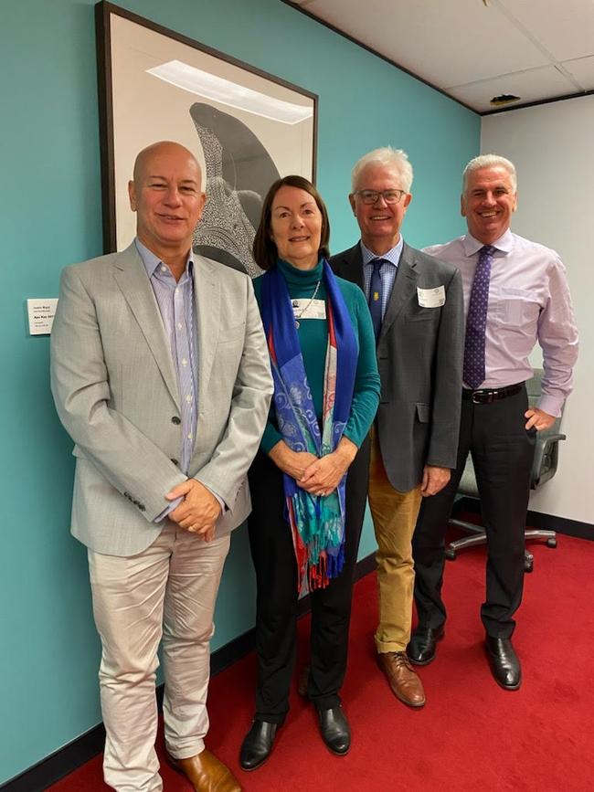 Northern Bruce Action Group members Colin Dwyer and Tracy Cheffins took their report to Queensland parliament to discuss with state leaders, including Member for Burdekin Dale Last and Opposition spokesman for transport and main roads Steve Minnikin.