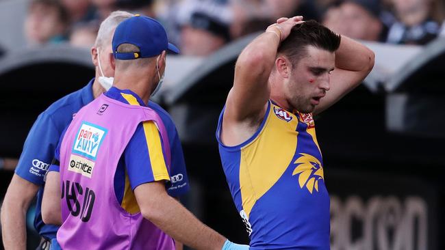 Yeo is a chance to miss next week’s game. (Photo by Sarah Reed/AFL Photos via Getty Images)