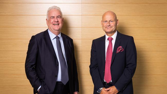 AGL CEO Graeme Hunt and AGL Chief Operating Officer Markus Brokhof. Picture: Paul Jeffers