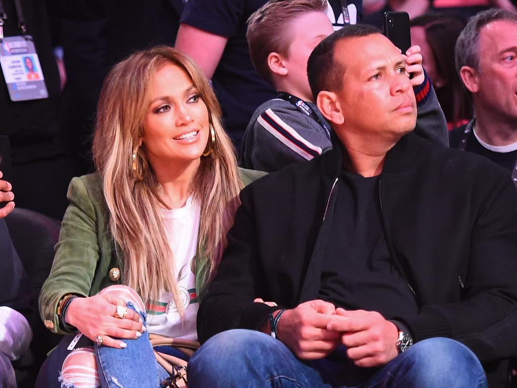 Jennifer Lopez and Alex Rodriguez attend the 2018 NBA All-Star Weekend.