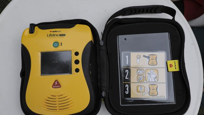 Local clubs can apply for a defibrillator via a sports grant. Pic Mark Cranitch.