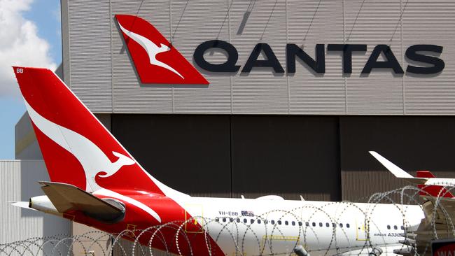 The Qantas maintenance facility at Brisbane Airport