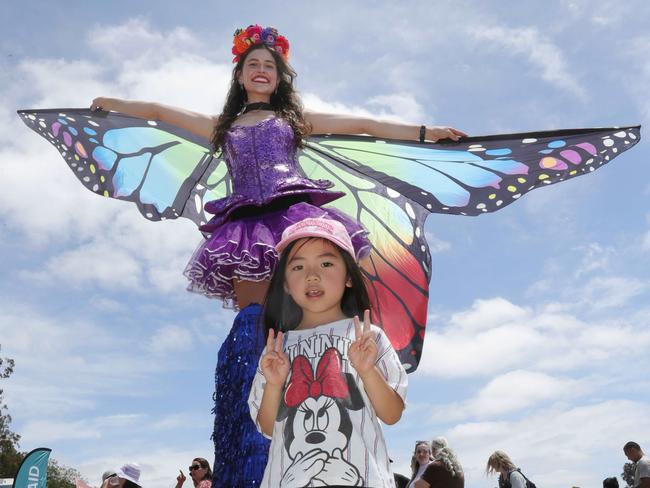 Rippleside Park Free Children's Fun Day Ruze 5 with Stilt walkerPicture: Mark Wilson