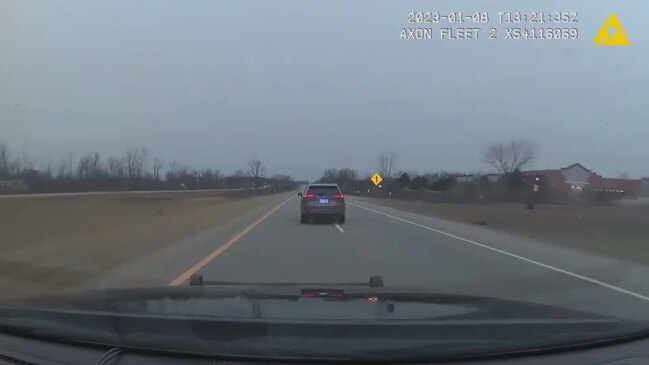 Police Maneuver to Stop Fleeing Vehicle Driving in Wrong Direction