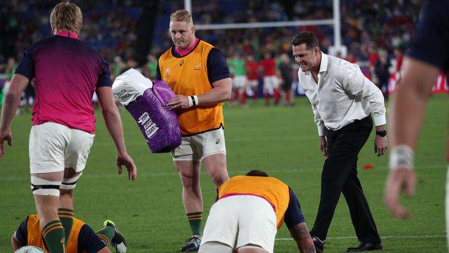 Rassie Erasmus fires up his pack. Picture: Behrouz Mehri/AFP