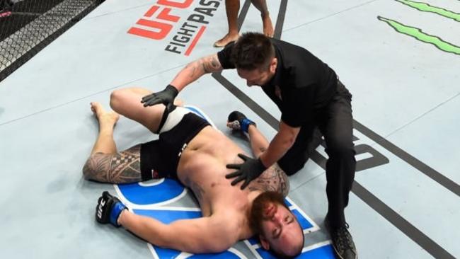 Travis Browne copped some extreme punishment.