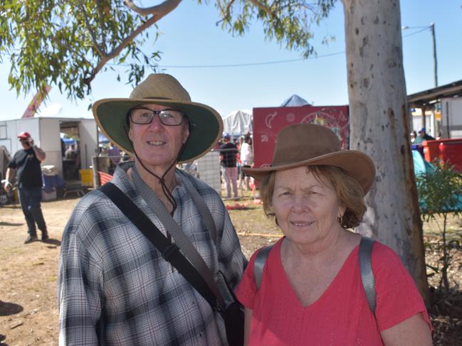 Kerry and Grant from Brisbane at the Leyburn Sprints, August 17, 2024. (Photo: NRM)